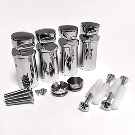 MyHomeware Set of Universal Bracket for Heated Towel RAIL Radiator Flat Or Curved With Plugs