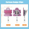 Snycler Funny and Cute Badge Reel with Clip Closure for