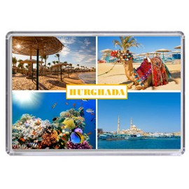 Hurghada Egypt Souvenir Acrylic Fridge Magnet (Standard: 70x45mm)