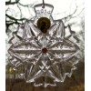 WATERFORD Crystal 2014 Snowflake Wishes Peace Christmas Ornament 4th Ed