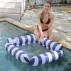 Inflatable Pool Float Chair Lounge for Adults and Kids Floating,Stripe