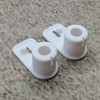 ULEIVA Replacement Hinge White Pack of 2 Door Hinges Compatible