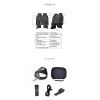 GOYOJO 3D 1080P 4K Night Vision Binoculars Infrared Head Mounted