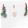 DOITOOL 10Pcs Wooden Shield Cutouts with Jute Twine Unfinished Blank