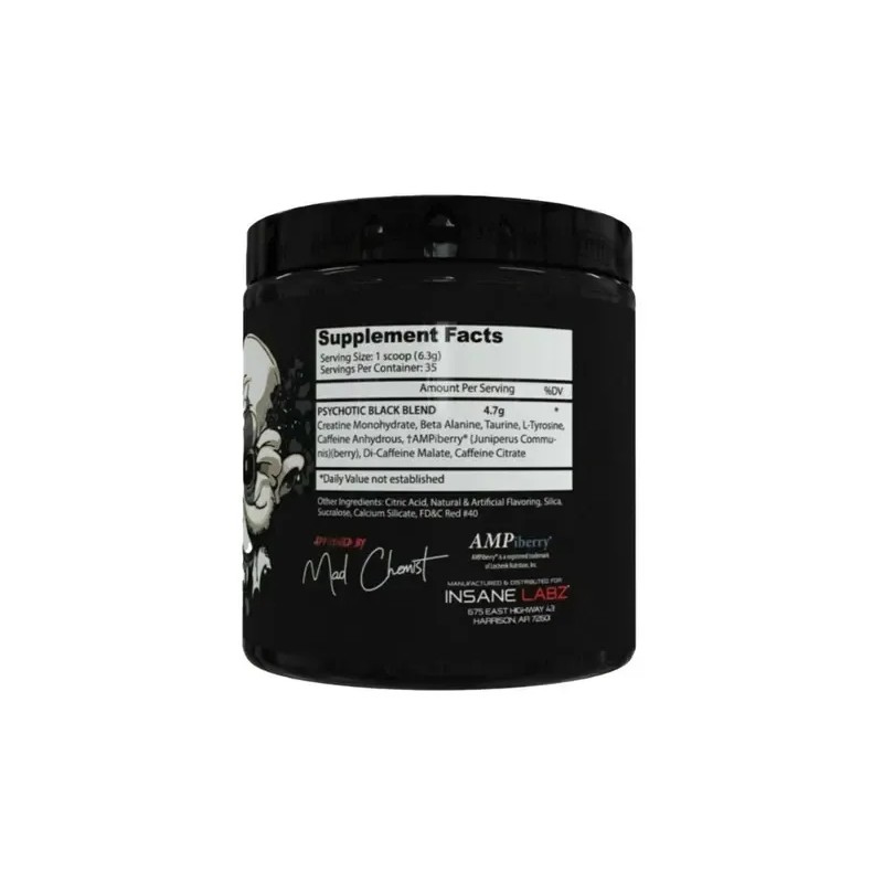 Psychotic black Insane Labz 35 Serv Sabor Watermelon
