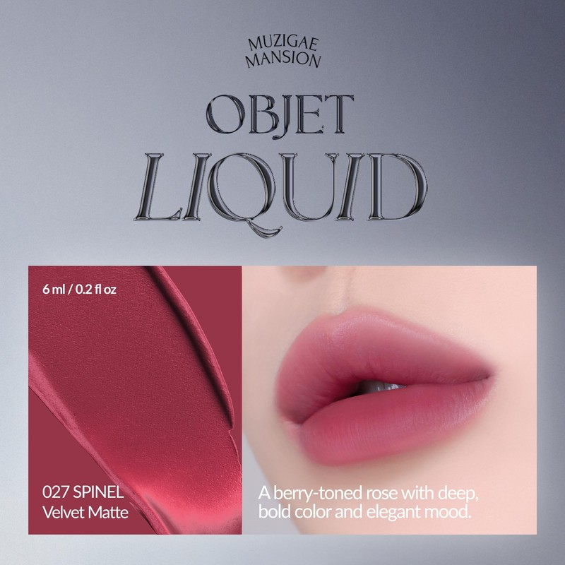 Labial Objet Liquid 027 Spinel 6ml Rosa