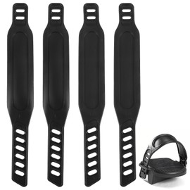 2 Pairs Adjustable Bike Pedal Straps, Universal Pedal Straps for Bike Exercise, Sturdy 12.2 x 1.73 Inch Bikes Pedals Strap for Exercise Cycle Home or Gym