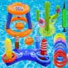 Juguete Inflable Lanzar Anillos Dinámico Albercas Piscina