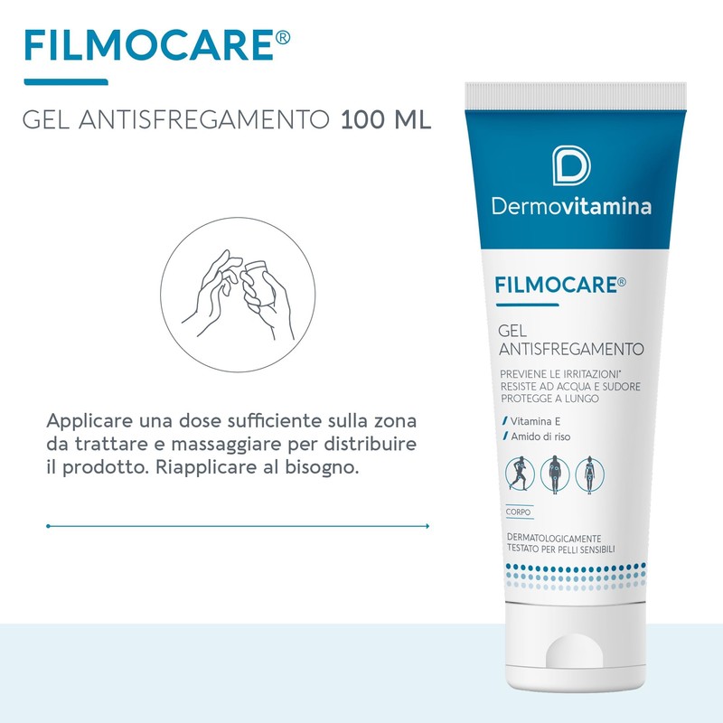 Dermovitamina - Filmocare Gel Antisfregamento 100ml - Protezione Avanzata