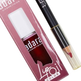 Lip combo Lip Oil Adara + Lapiz Delineador Ivy Disponible en 3 tonos virales (Red Velvet)