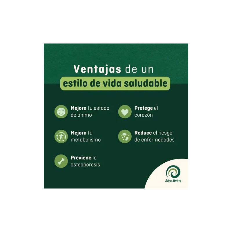Espirulina En Tabletas Spiral Spring 250g Suplemento Natural