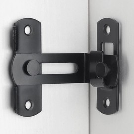 Favuit Door Bolt Stainless Steel 90° Bolt Lock Sliding Door Lock Door Bolt Flip Latch Door Lock Bolt with Fixed Screw for Gate Window Cabinet Bedroom Gardens Bathroom