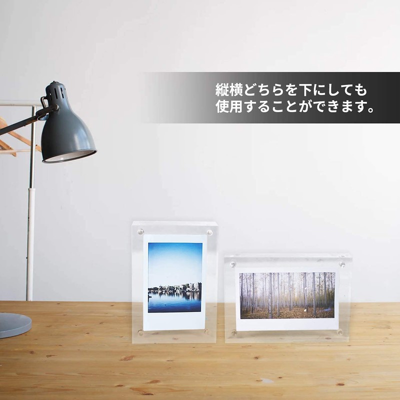 BBEST PF-M-2 Acrylic Photo Frame, Block Type, Cheki instax mini