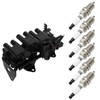 ANPART 1 ignition coils with 6 iridium Spark Plugs for