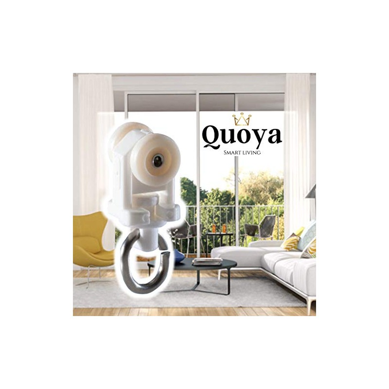 Quoya Smart Curtain Tracks Runners- QL500 MODEL- 24 Extra curtain