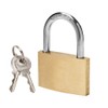 Thin Solid Brass Keyed Padlock Keyed Different Locks-40mm-12pack