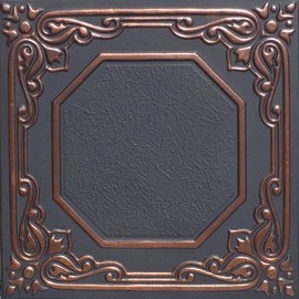 Lisbona Accent Copper Black (20x20 PVC) Ceiling Tile