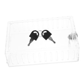 LALAFINA Thermostat Lock Box Key Wall Thermostat Guard for Home Thermostat Accessory Kit Weatherproof