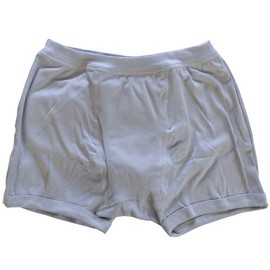 Katakura Industries 017A Absorbent Boxer Brief (Front Opening Type), Gray, LL (Saturated Water Absorption 1.1 fl oz (30 cc), For Gentlemen, Water Absorption Pants for Light Incontinence, Made in Japan