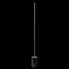 Prism Brassed Gold LED Floor Lamp with On/Off Switch Faux
