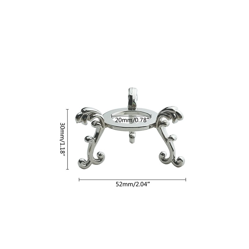 20Pcs Silver Crystal Ball Stand for Displaying Crystal Glass and