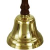 Solid Brass Hand Bell with wood handle Decorative Brass Hand