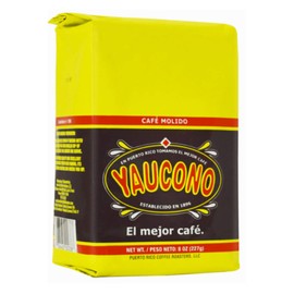 Yaucono Coffee Arabica Medium Roast Ground, Roasted and Bagged in Puerto Rico, 8 Ounce (Pack of 3)