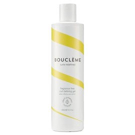 Bouclème Fragrance Free Curl Defining Gel 300ml - Long Lasting Hold - Perfect for Styling - No Stickiness - Moisturizes Hair - 98% Naturally Derived Ingredients and Vegan Curly Hair Products