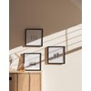 HAUS AND HUES 10x10 Black Metal Picture Frames Matted to