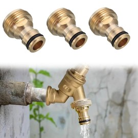 Pack of 2 Adapter Tap Garden Hose, 22-24 mm Universal Tap Connector for Mixer Tap, Robust Hose Adapter with Seal for Waterproof Connection, Cleaning Household Use
