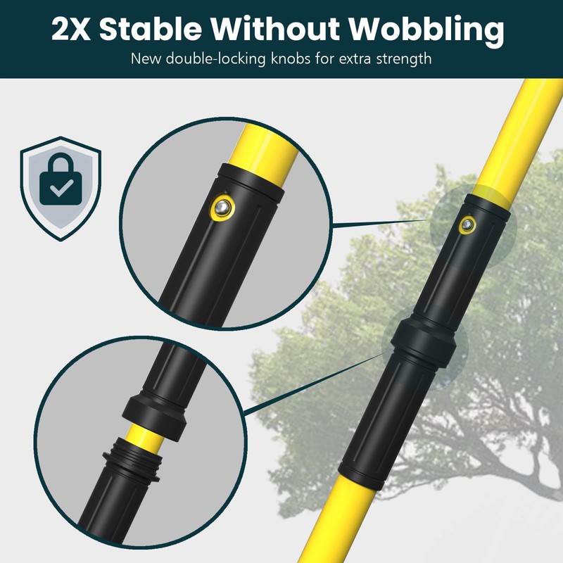 Dremmt Manual Pole Saws for Tree Trimming 27 FT, Tree