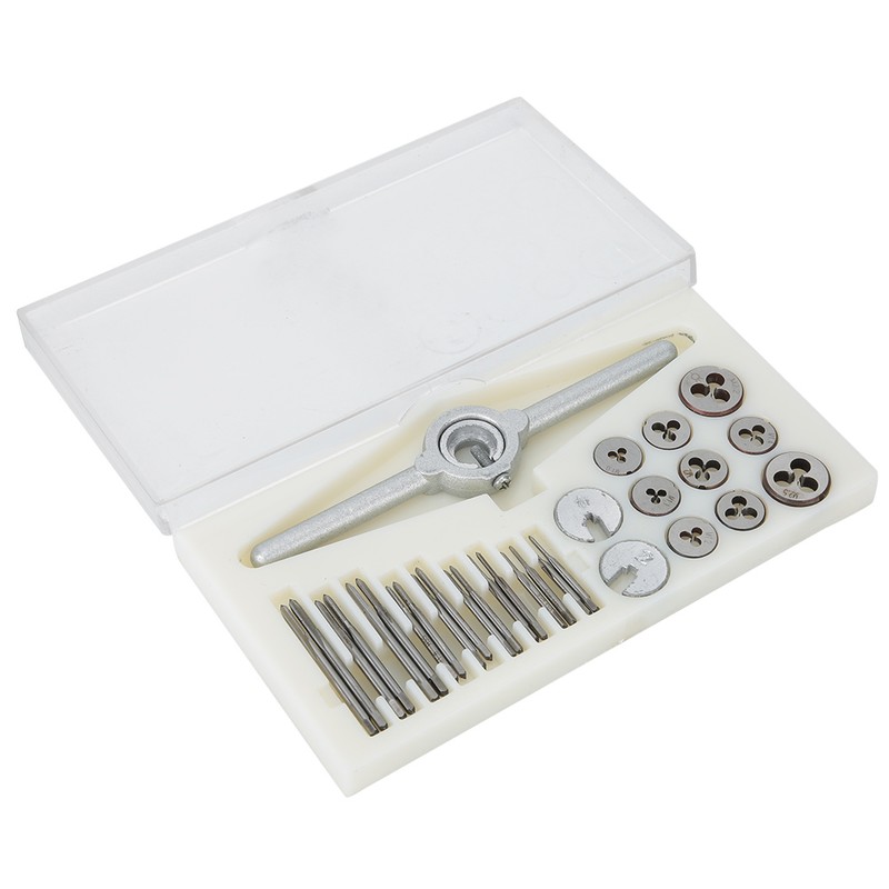 31pcs/set Metal Screw Tap & Die Set External Thread Cutting
