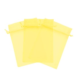 Kyezi Design and Craft 1000/3000/5000 pcs Sheer Drawstring Organza Bags Jewelry Pouches Wedding Party Favor Gift Bags Gift Bags Candy Bags (2x3 3000 PCS, Yellow)