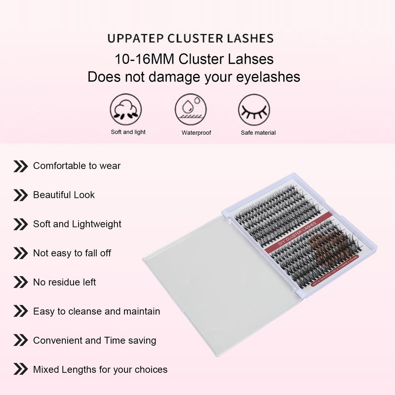 240 Clusters 30D 40D 10‑16mm False Eyelashes Soft ​Dense Hair