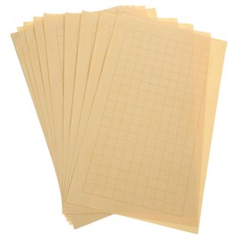 DOITOOL 20 Sheets Vintage Calligraphy Paper Grid Pattern for Brush and Ink Writing Excellent Ink Absorption Portable Practice for Calligraphy Training