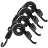 QWORK Bungee Cords with Hooks, 4 Pack 40" Adjustable Elastic