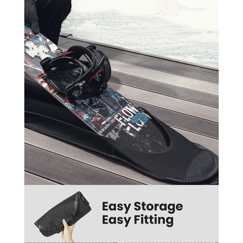 OutdoorMaster Snowboard Sleeve Soft Cover Case with Rubber Bumpers -