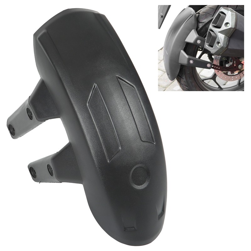Motorcycle Rear Mudguard ABS Metal Black Tire Splash Guard Universal