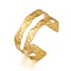 Uwiyo Gold Open Cuff Bangles Open Wide Wire Bracelets Multi-Layer