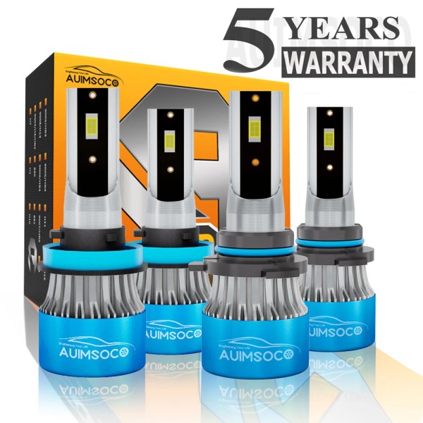 AUIMSOCO LED Headlight High Low Bulbs Kit For Toyota Camry