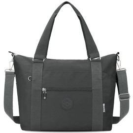 TEUEN Travel Duffel Bag Gym Bag for Women, Waterproof Nylon Weekender Overnight Bag Personal Item Carry on Bags for Airplanes Hospital Sports Mommy Tote Bag Workout Dance Luggage Bag