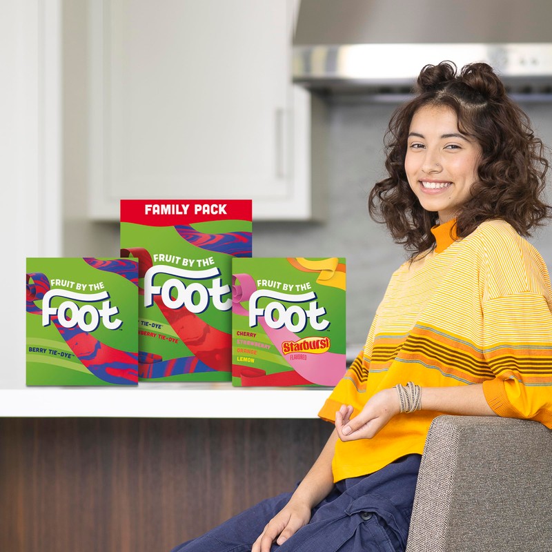 Fruit By The Foot Fruit Flavored Snacks, Berry Tie-Dye &