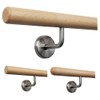 TIBU Handrail Maple Wood Diameter 35 mm for Railing Length
