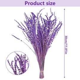 Dried Lavender, 30 cm Dried Flowers, Bouquet Natural Lavender Bundle, 100 g, Lavender Flowers, Decorative Bouquet for Parties, Wedding, Decoration, DIY Home Decor