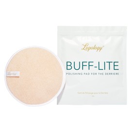 Legology Exfoliating Mitt Buff Lite for Deep Cleansing, Lymphatic Drainage and Skin Preparation - Double Sided Shower Pad for Butt and Hips