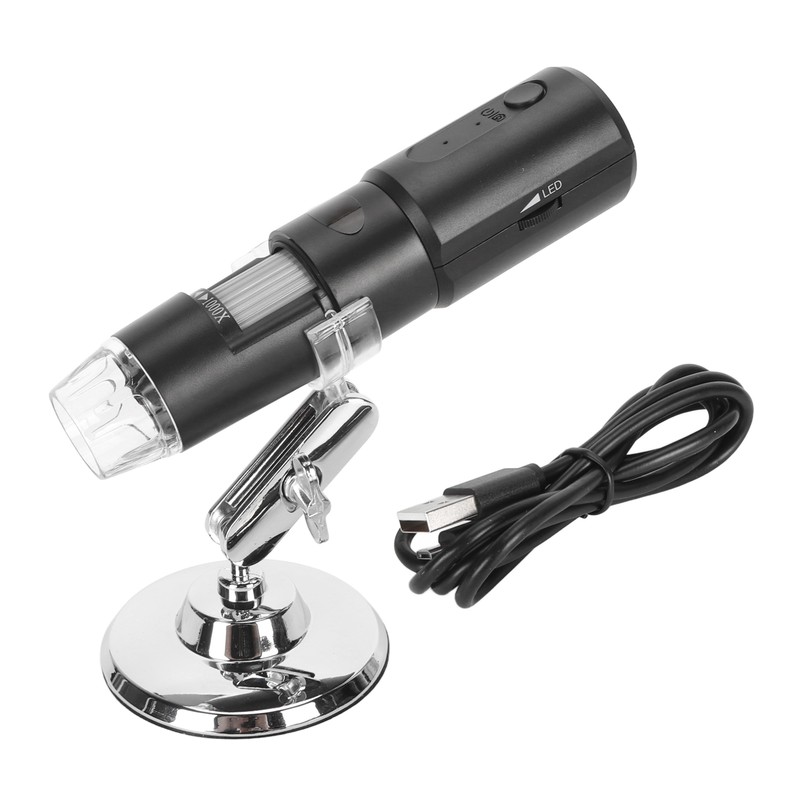 Portable Microscope USB 50X‑1000X Magnification 640x480P Resolution 360 Degree Rotatable