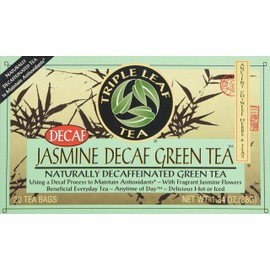 Triple Leaf Tea, Inc Tea, Jasmine Green, Decaf, 20-Count (Pack of 6)