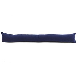 Classic Home Store Royal Blue Velvet Draught Excluder French Patio Door Extra Long Soft Cotton Draft Stopper (4ft)