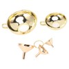 5 Pcs Funnel Set Stainless Steel Gold Plating Wide Mouth