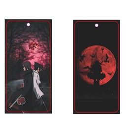 PumpCar 2 pieces Uchiha Itachi Sasuke double-sided hanging Japanese anime vanilla car air freshener Cool anime hanging air fresheners for rearview mirror Car Interior Accessories Household gifts